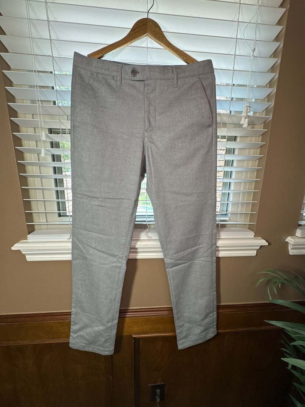 Ted Baker London Men's Gray Tailored Chino Trousers - Sz 32 R